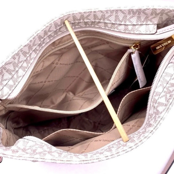 Michael Kors Large Messenger Crossbody Bag Powder Blush Multi - Picture 6 of 13